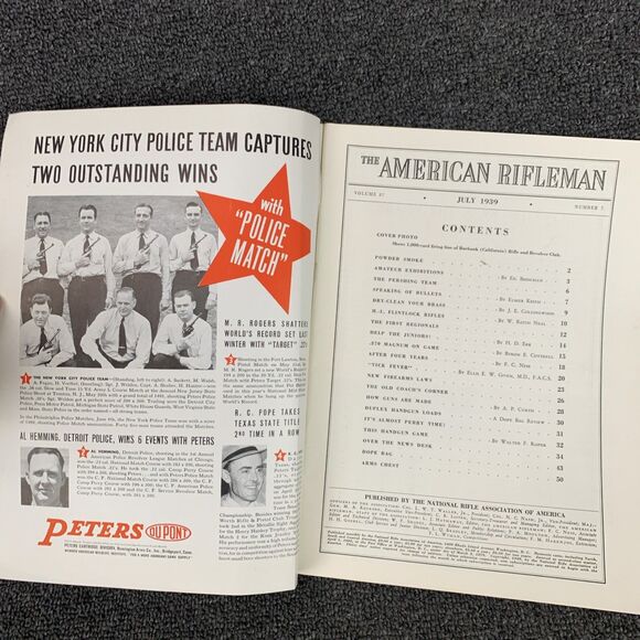 Vintage The American Rifleman Magazine July 1939 Sporting Hunting Firearms - Picture 11 of 11